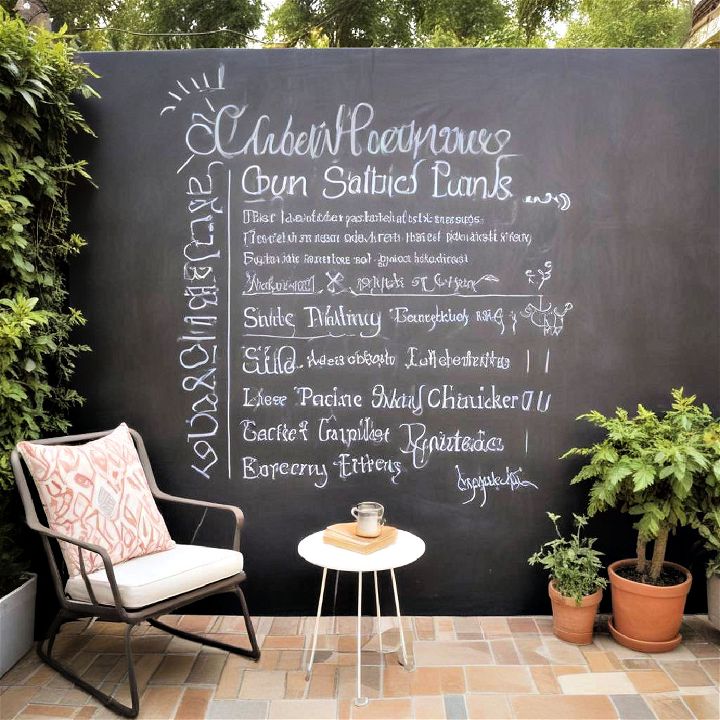 functional chalkboard walls