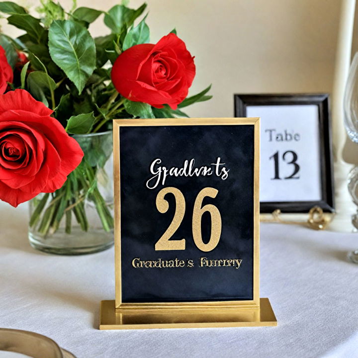 functional personalized table numbers