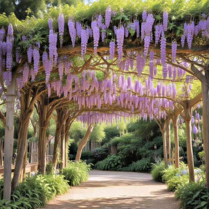 functional wisteria canopy shade idea