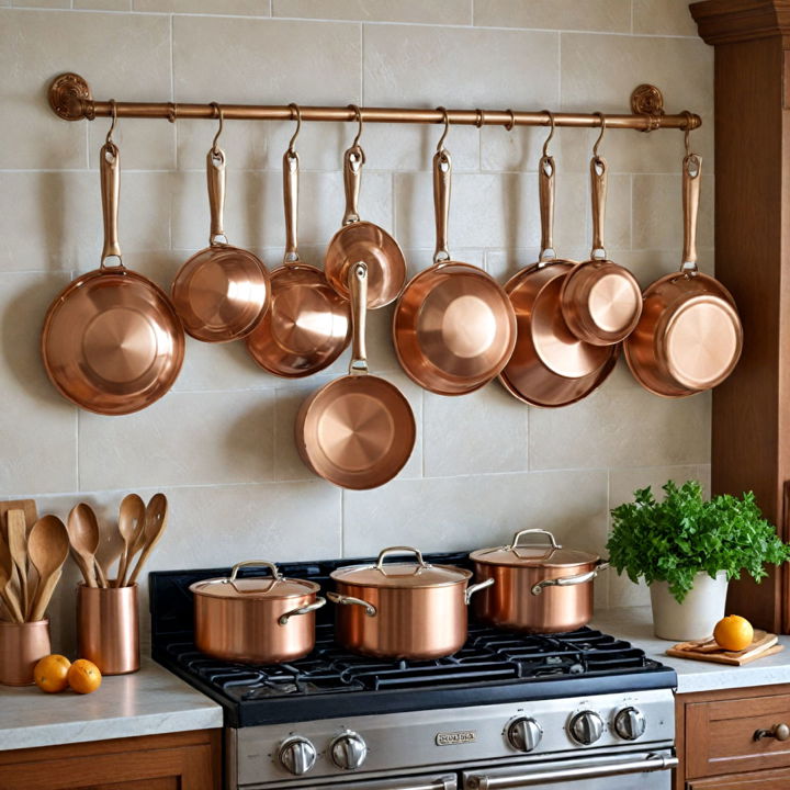 functionality copper pots and pans