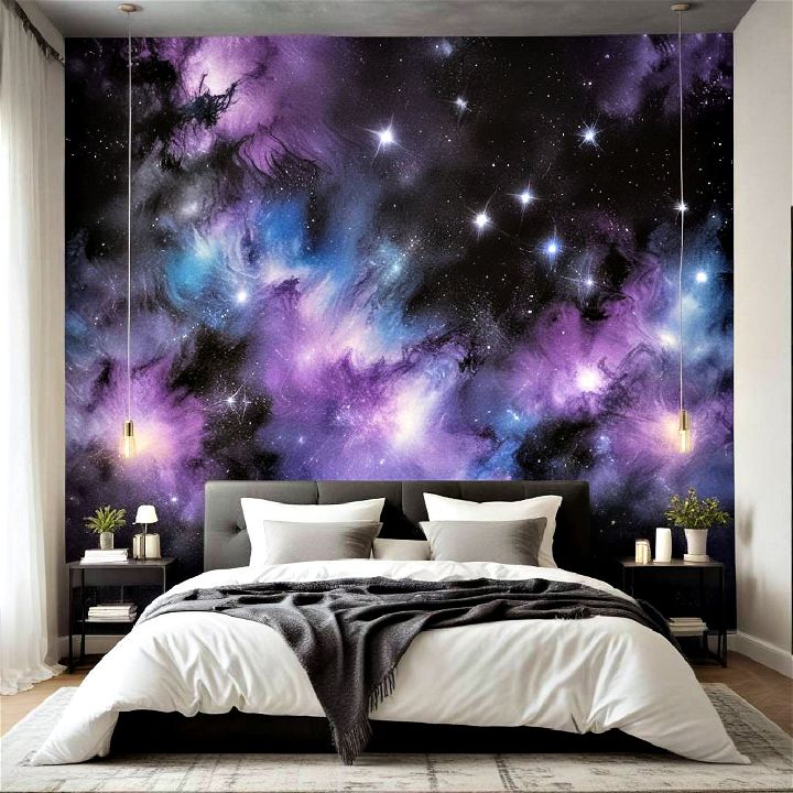galaxy effect wall paint