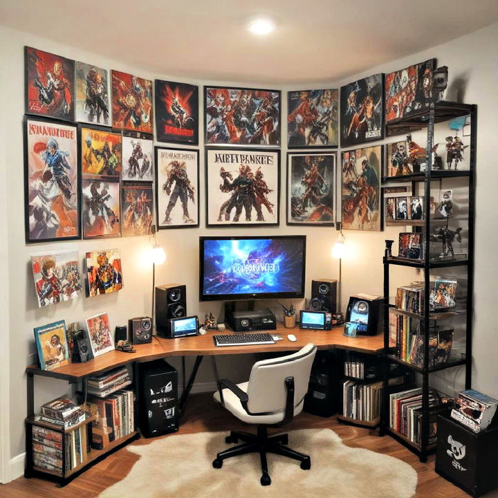 gaming corner anime room