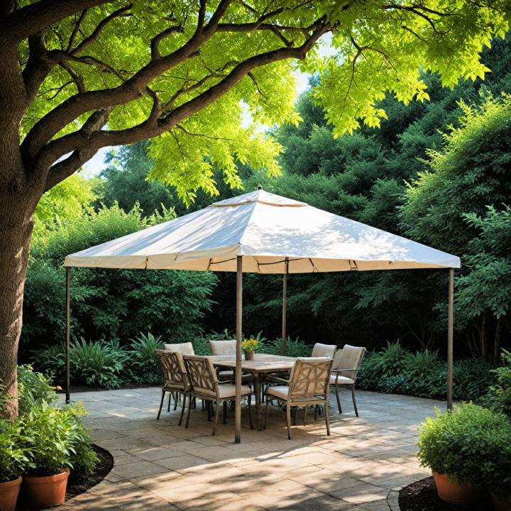 garden canopy shade design