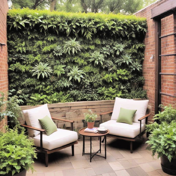 garden shade living wall idea