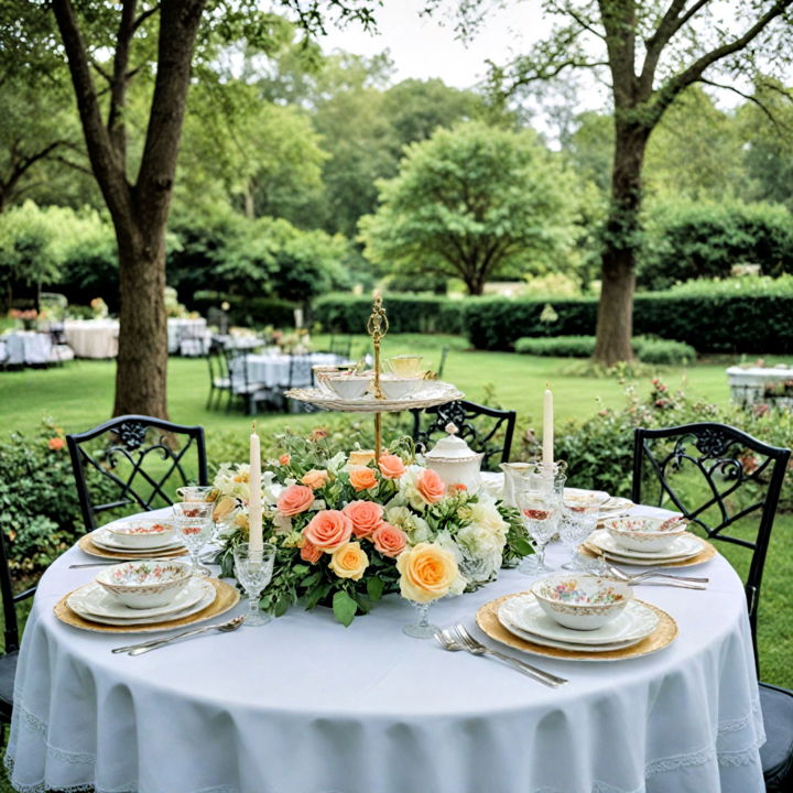 garden tea party wedding