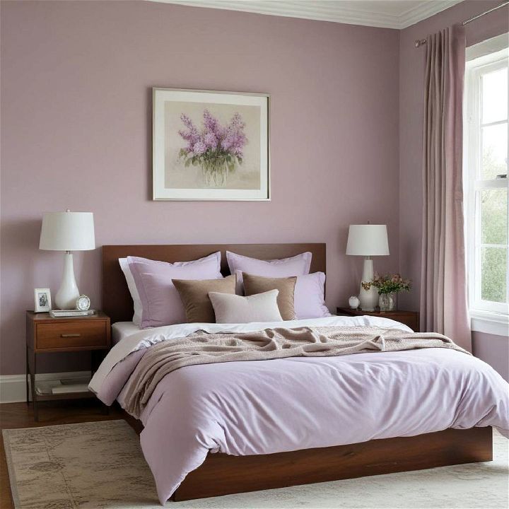 gentle lilac bedroom