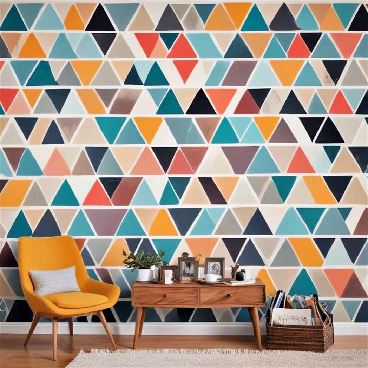 geometric pattern wall