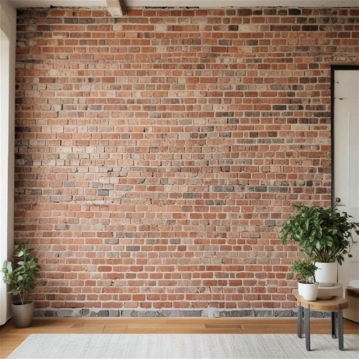 german smear brick accent wall