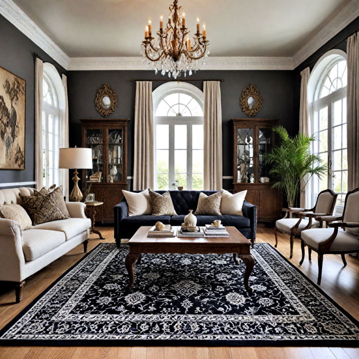 gothic patterned rug