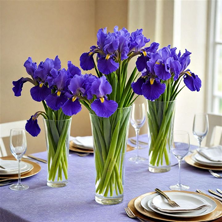 graceful iris flower bouquets