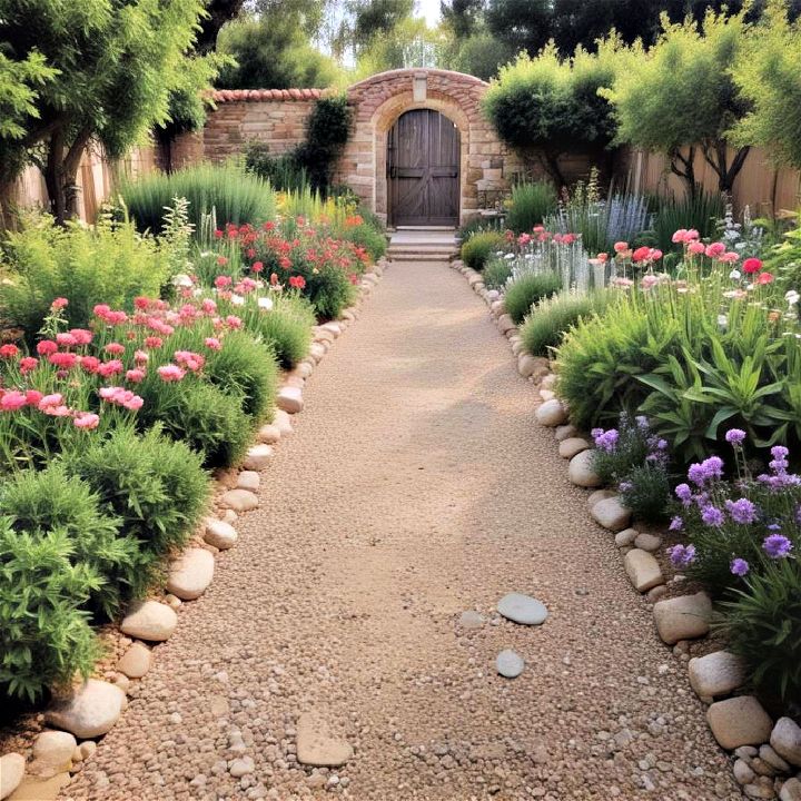 gravel paths for an inviting ambiance
