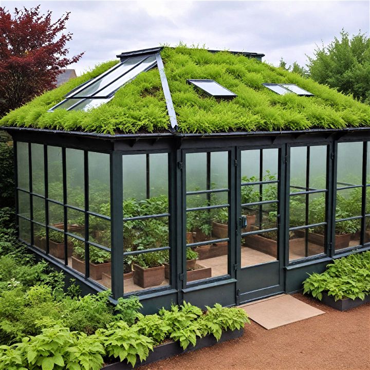 green roof greenhouse to optimize your space