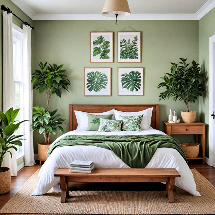greenery and natural accents