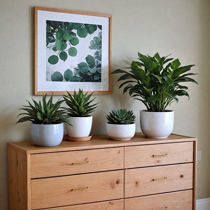 greenery for dresser decor