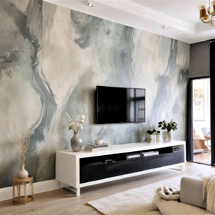 hand painted style wallpaper