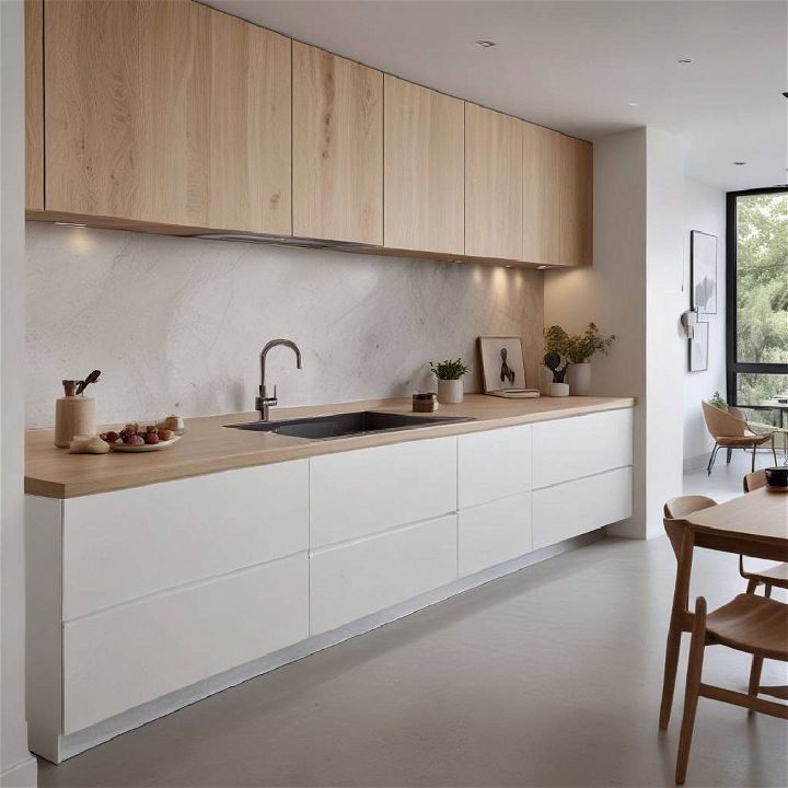 handleless appliances for minimalist kitchen