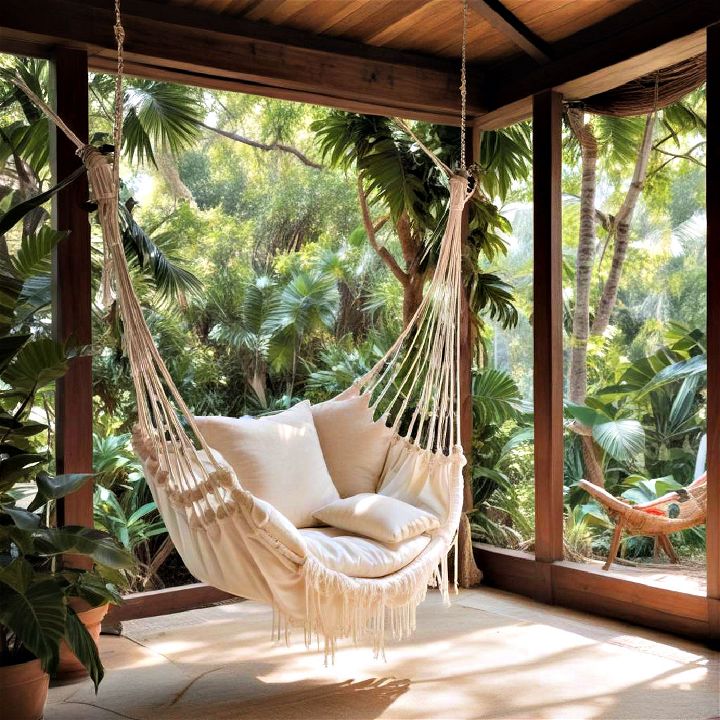 hanging chair relaxation spot