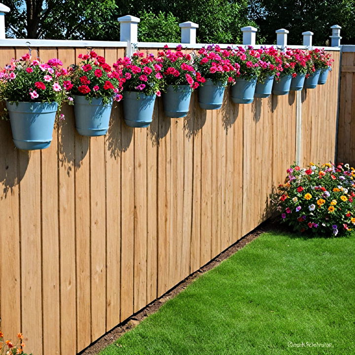 hanging fence planters