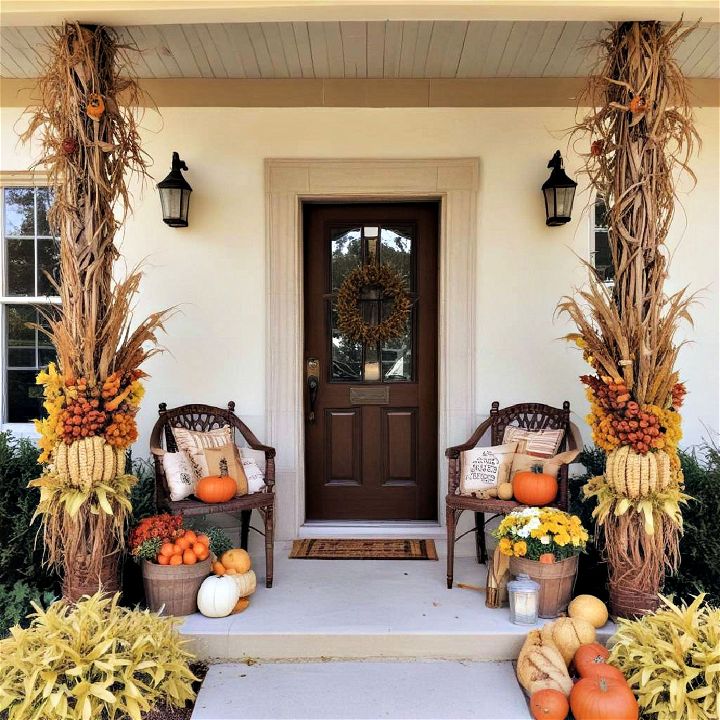 harvest corn decoration over door