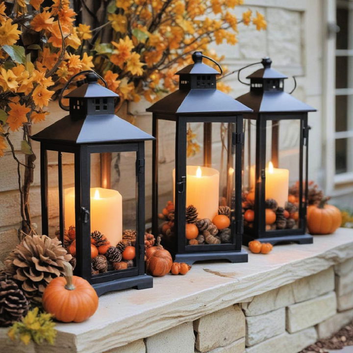 harvest lanterns for thanksgiving decoration