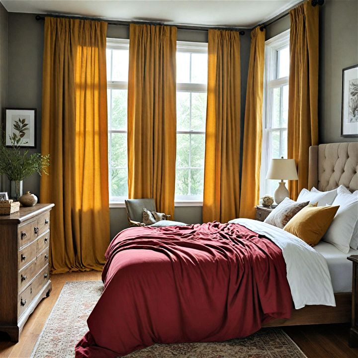 heavier drapes to keep the cold out