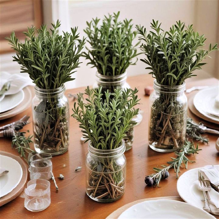 herb bouquets for thanksgiving centerpiece