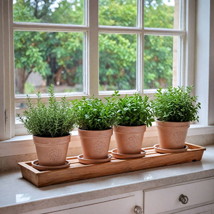 herb garden for windowsill