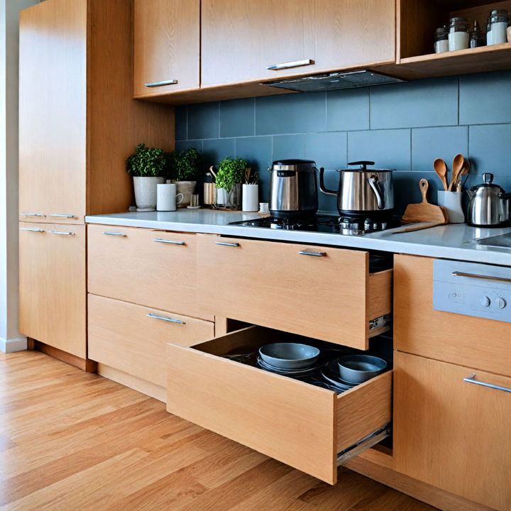 hidden storage kitchen