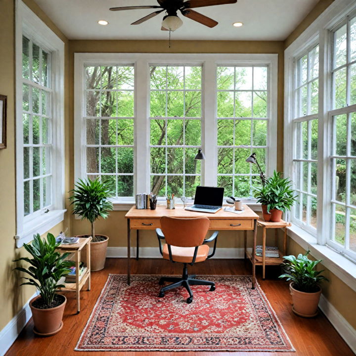 home office for enclosed porch