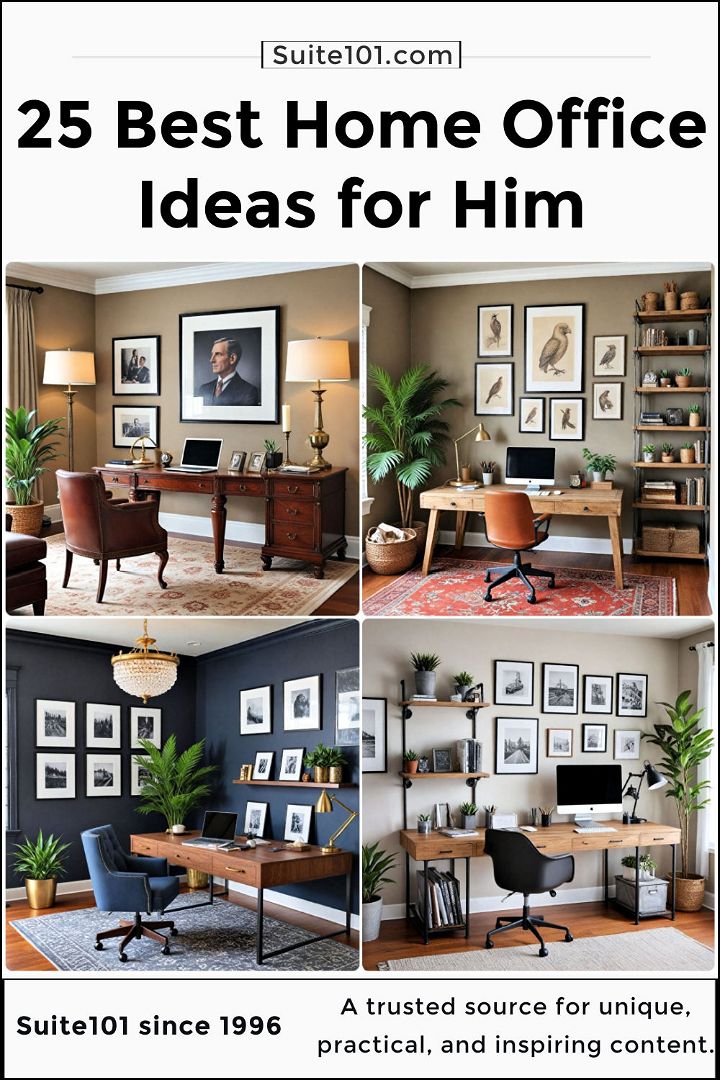 home office ideas for him to copy