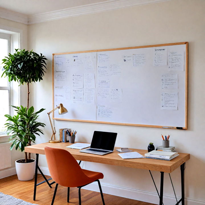 home office whiteboard wall