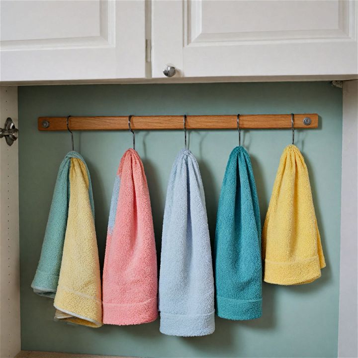hook rack for kitchen towels