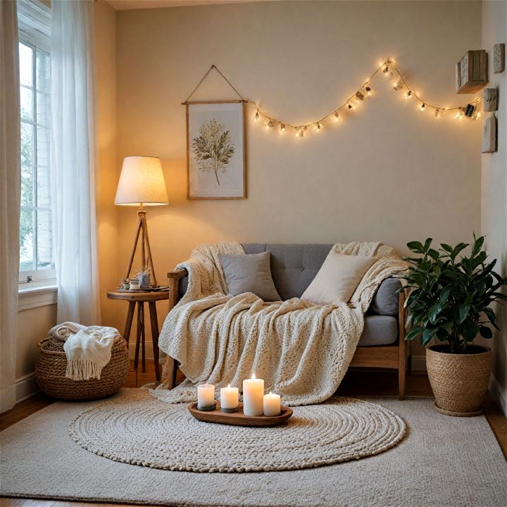 hygge haven for meditation room