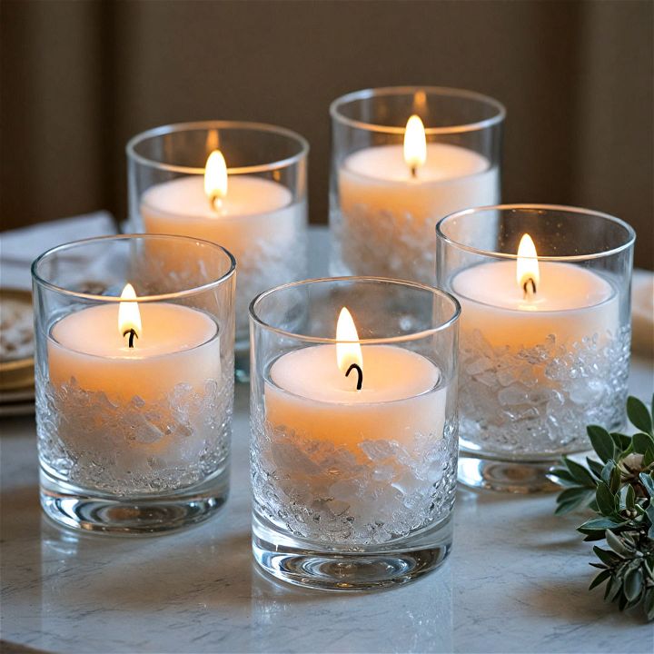 ice candle holder for wedding centerpiece