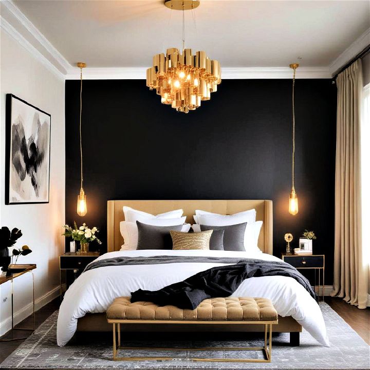 illuminate bedroom with modern light fixtures