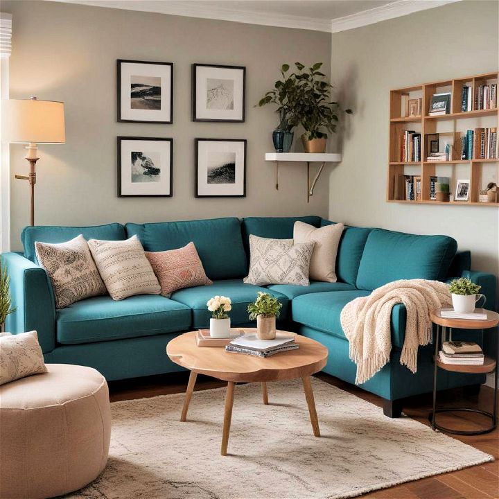 cozy reading nook for sectional living room