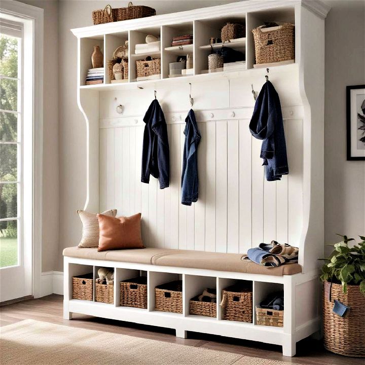 comfortable spot bench with storage