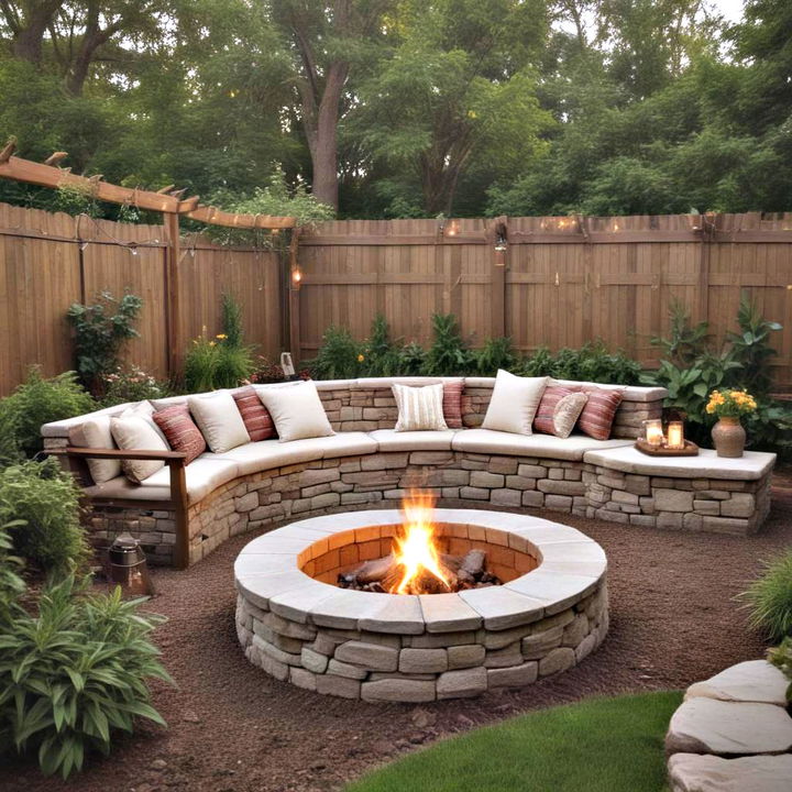 cozy fire pit corner