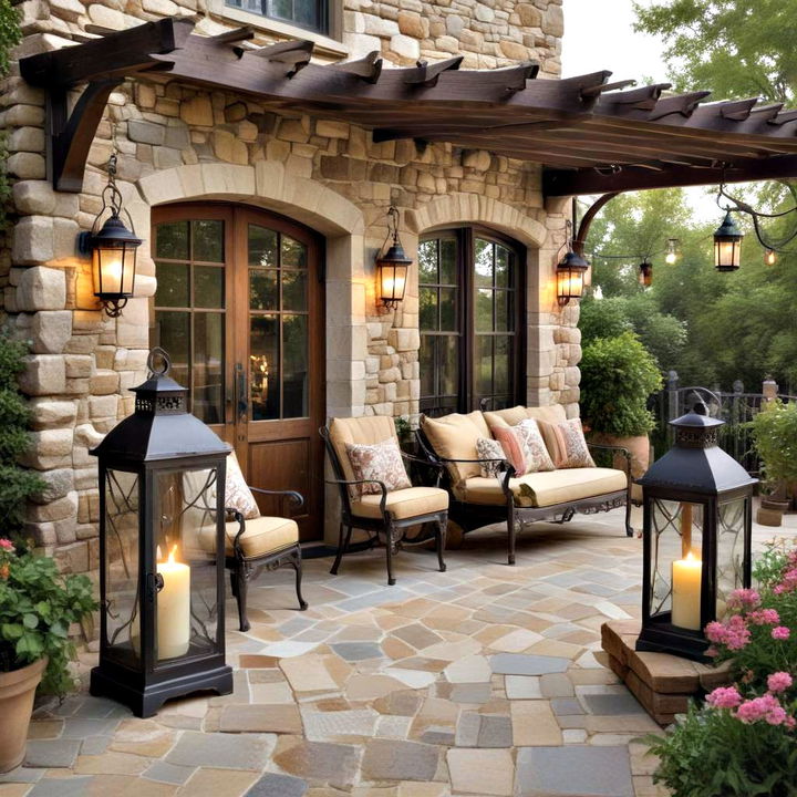 rustic charm for backyard patio