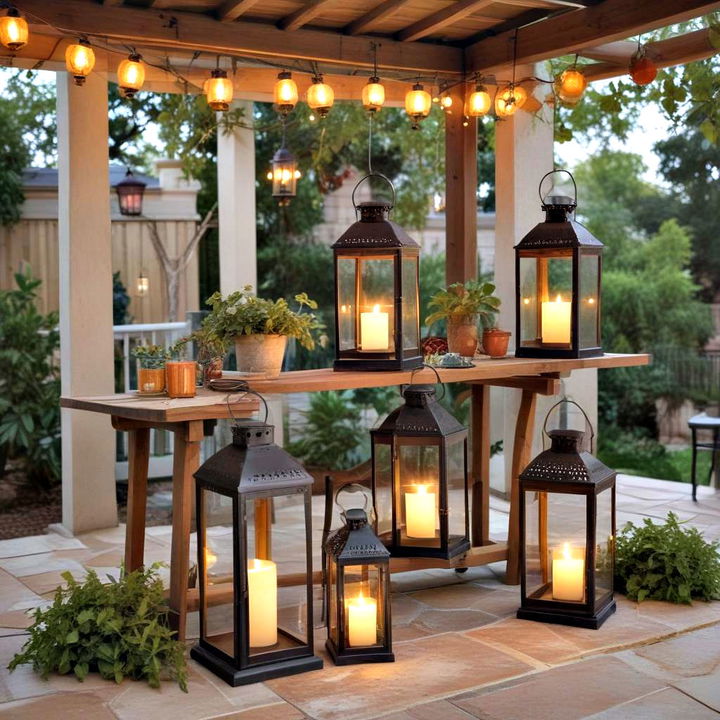 festive glow with lanterns