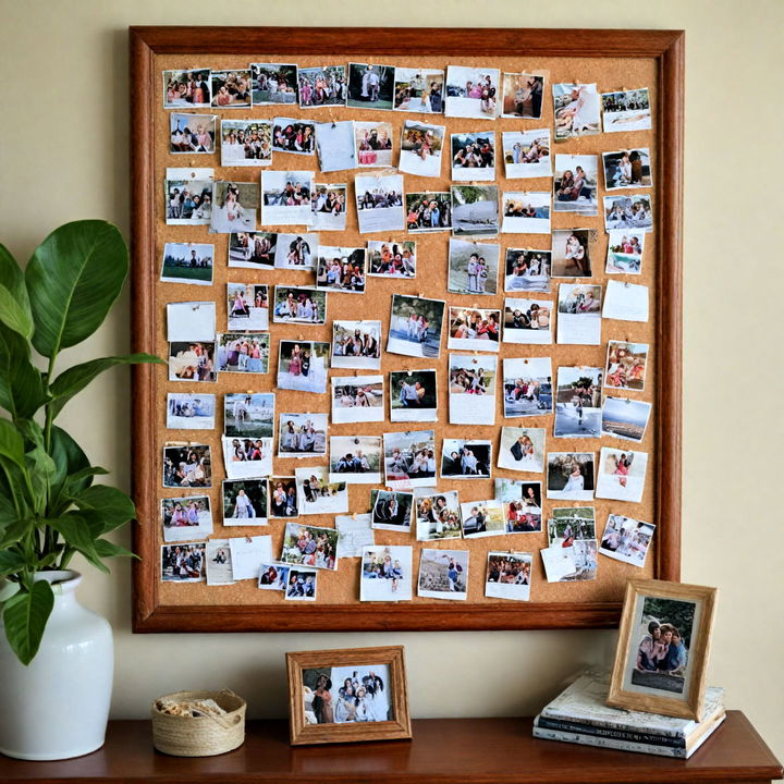 memory board for family pictures