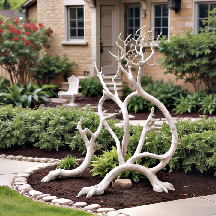 sculptural art accents for front yard