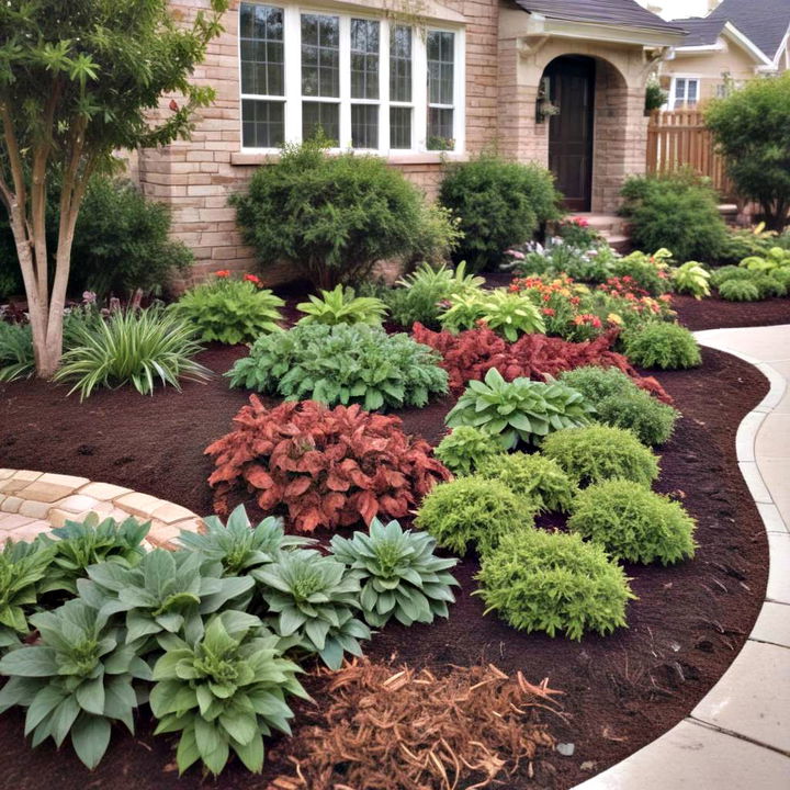 artistic mulch patterns