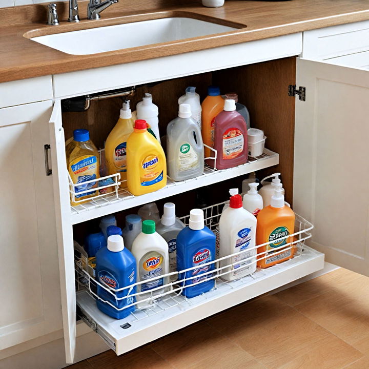 under sink detergent organizers