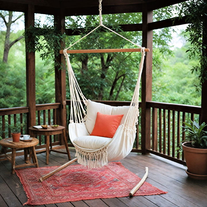 cozy hammock chair for a relaxing retreat