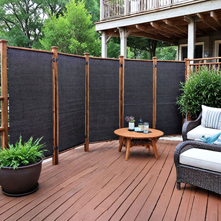 decorative and movable privacy screen