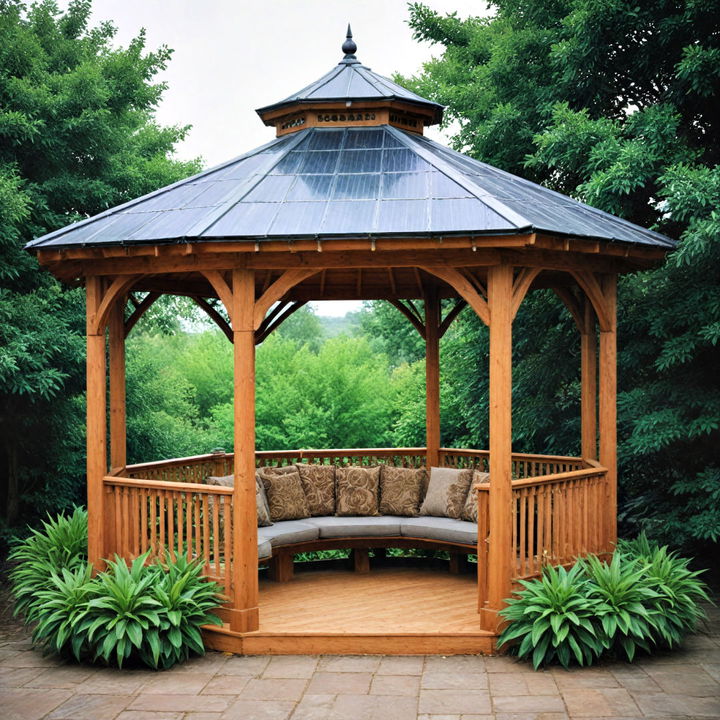 stylish and eco friendly backyard gazebo