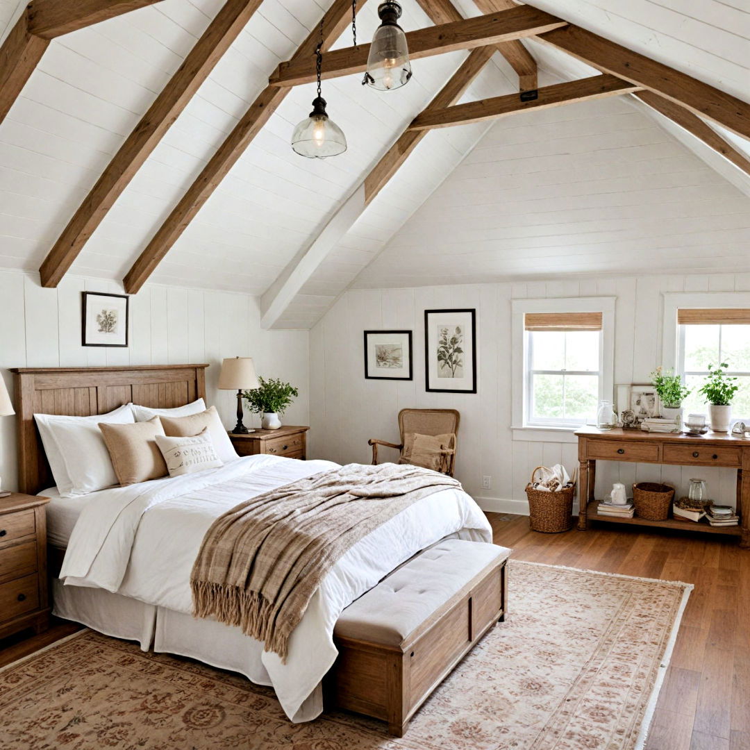 farmhouse style bedroom for a warm retreat