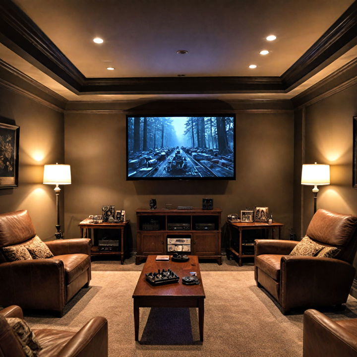 home theater setup to enhance the comfort