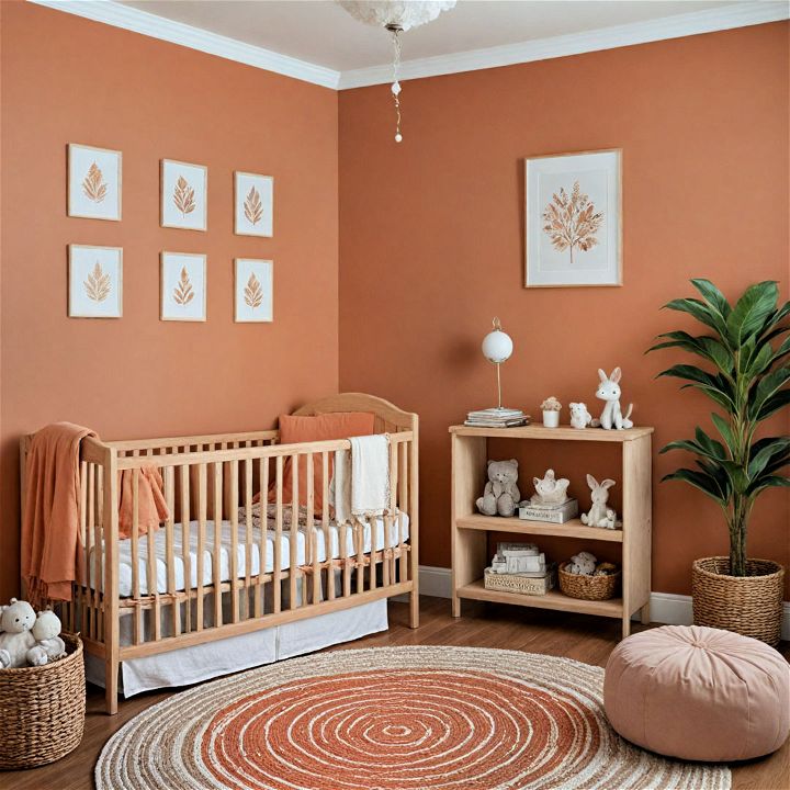 warm terracotta to add an earthy touch